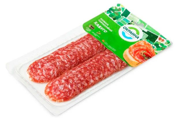 

Колбаса сырокопченая Окраина Хабуго нарезка 80 г