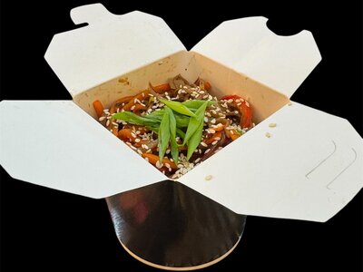 Лапша соба с морепродуктами