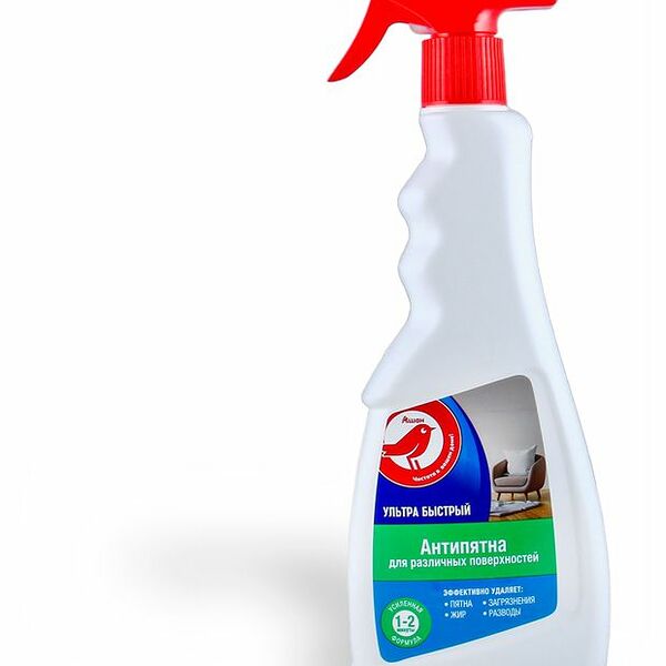 Чистящее средство АШАН Красная птица Антипятна Ультра Быстрый, 500 мл