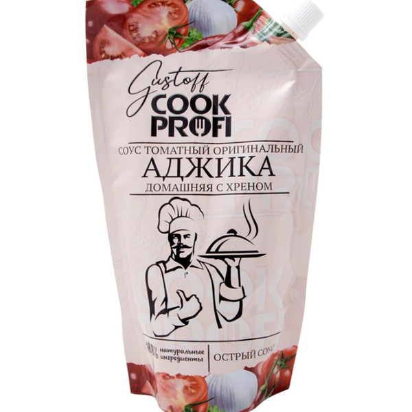 Соус томатный GUSTOFF COOK PROFI Аджика Традиционная, 150 г