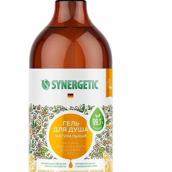 Гель для душа Synergetic Кумкват и чувственное нероли 750 мл
