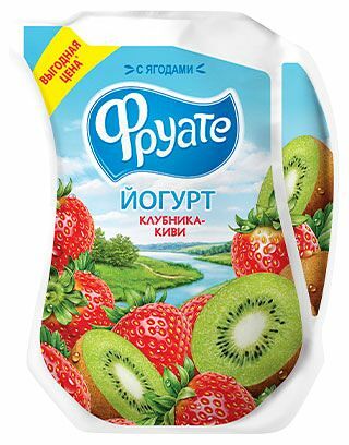 Йогурт питьевой Фруате клубника-киви 1.5 % 950 г