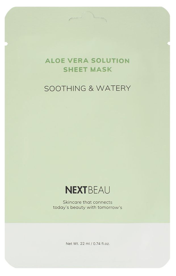 

Маска тканевая для лица Nextbeau Aloe vera solution 22 мл