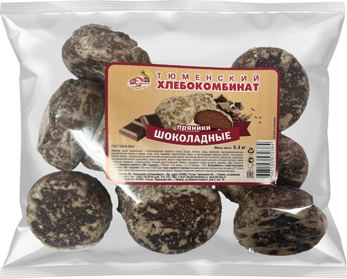 

Пряники Тюменский хлебокомбинат шоколадные 400 г