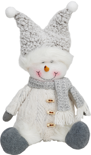 

Фигура новогодняя Homeclub в шляпе 36 см с мягкими ногами белый 1 шт. дизайн в ассортименте