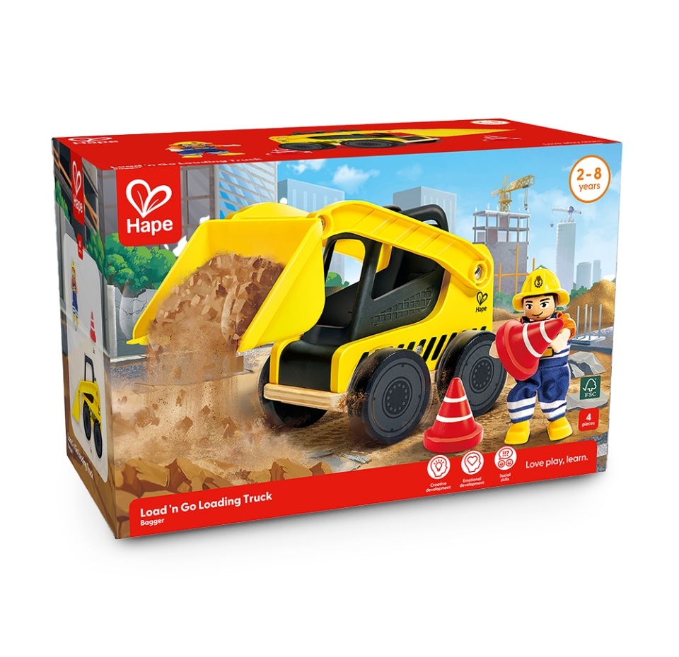 

Машинка Hape Погрузчик 4 шт. в наборе, Китай