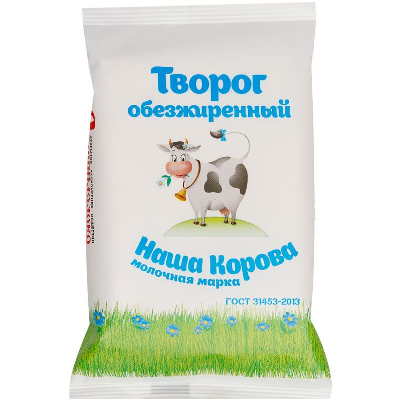 

Творог рассыпчатый Наша Корова обезжиренный 180 г