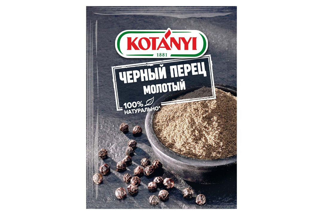

Перец Kotanyi чёрный молотый 20 г