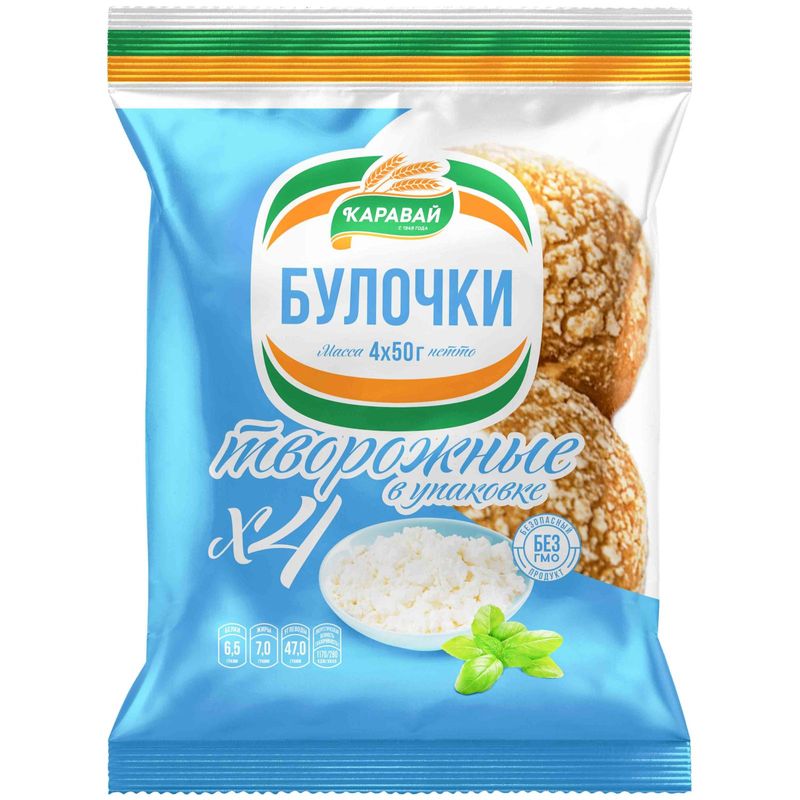 

Булочки Каравай творожные 200 г