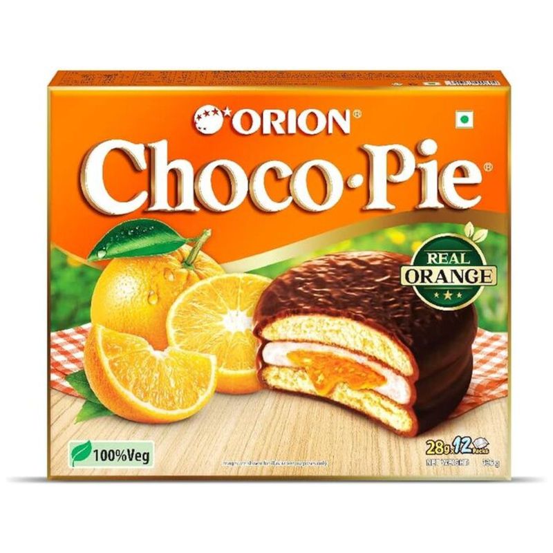 

Печенье Choco Pie Orion апельсин 360 г