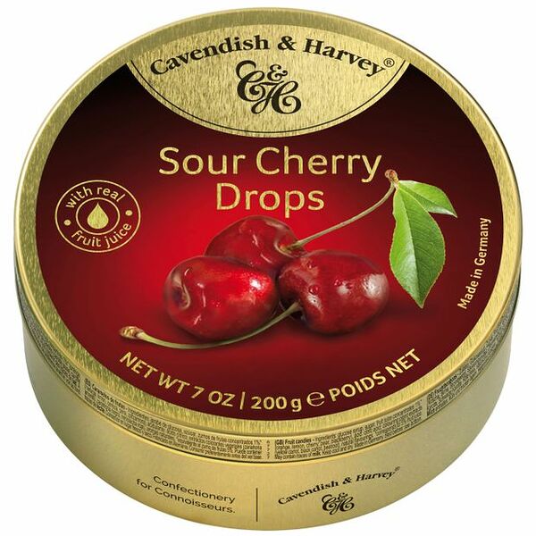 Леденцы Cavendish & Harvey Sour Cherry Drops, 200 г