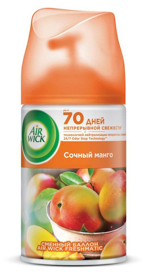 

Сменный баллон для автоматического аэрозольного освежителя воздуха Air Wick 250 мл