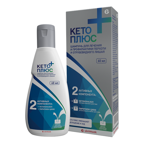 Кето плюс шампунь 60 мл