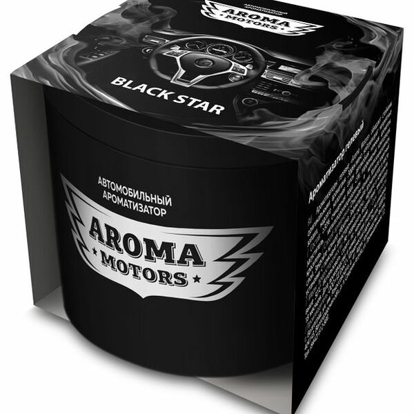 Ароматизатор автомобильный Grass Aroma Motors Black Star гелевый 100 мл
