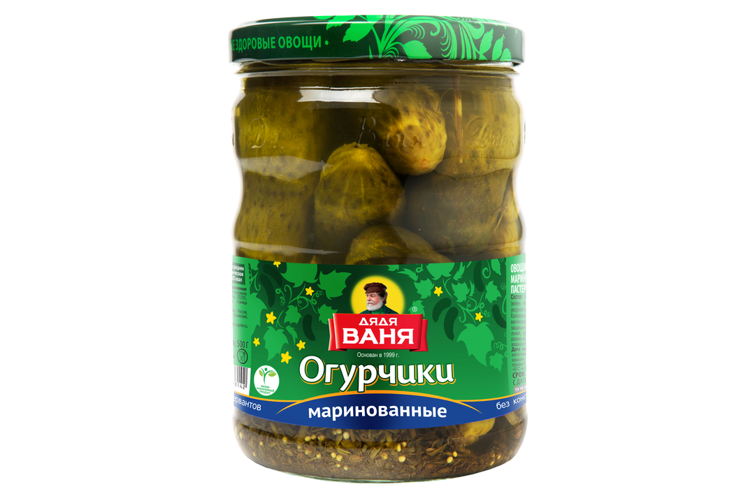 

Огурцы Дядя Ваня маринованые 950 г