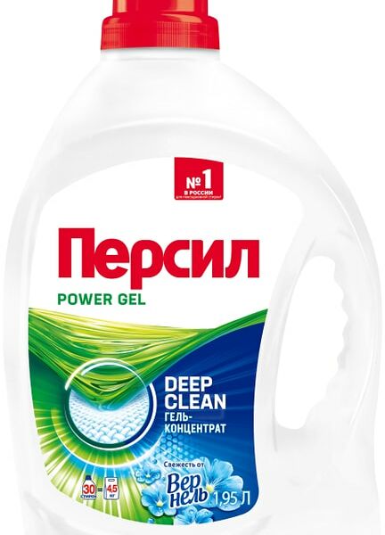 Гель для стирки Персил Свежесть от Вернель для белого белья 1.95л 30 стирок