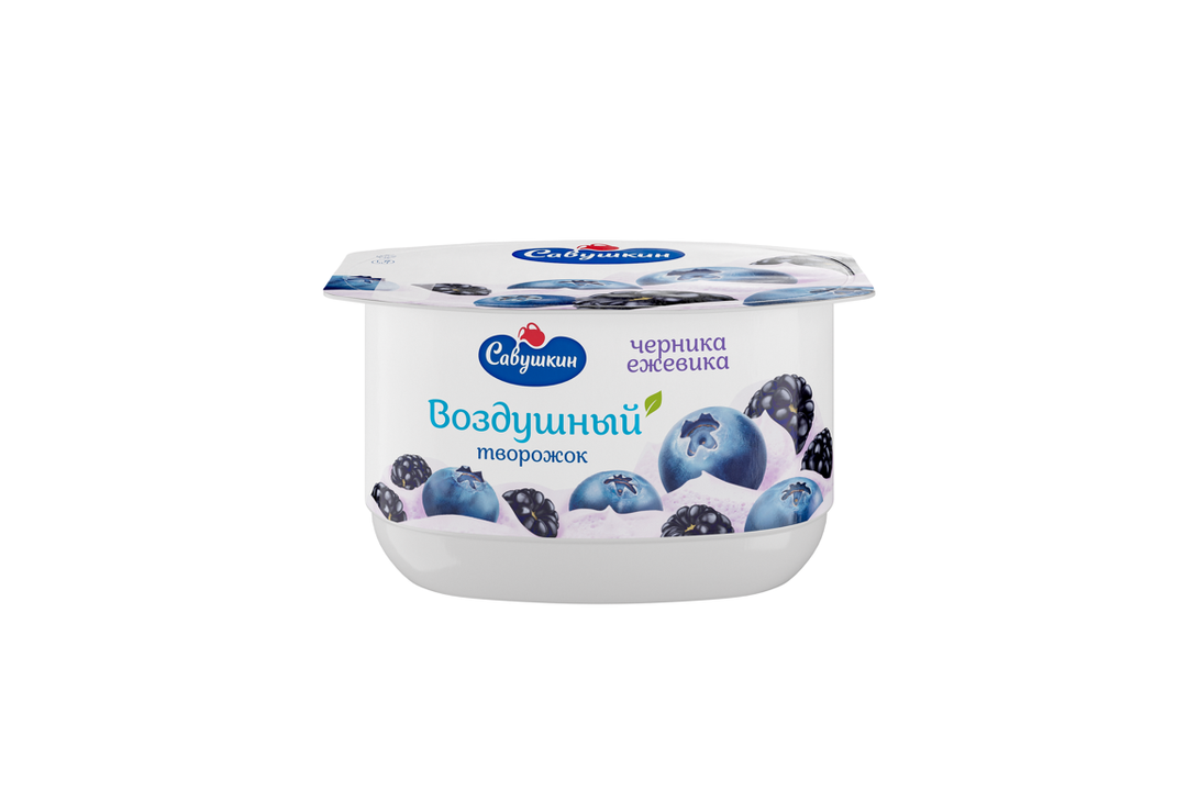 

Творожок Воздушный Савушкин черника-ежевика 3.5% 100 г