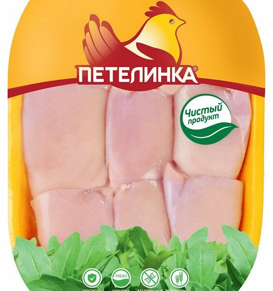 Филе бедра Петелинка цыпленка-бройлера охлажденное вес