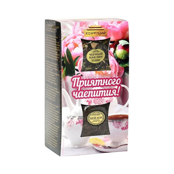 Набор подарочный черного чая Красная дюжина 120г Конфуций