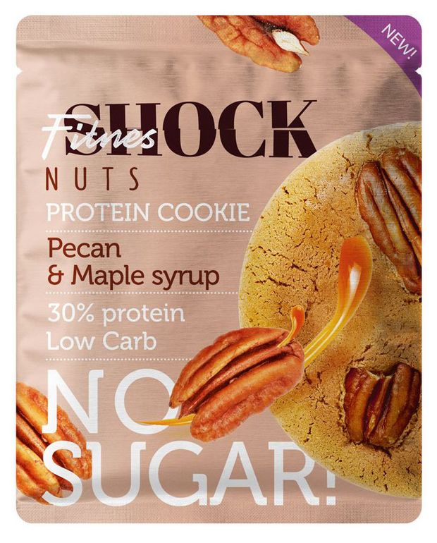 

Печенье протеиновое FitnesShock Nuts пекан и кленовый сироп 40 г