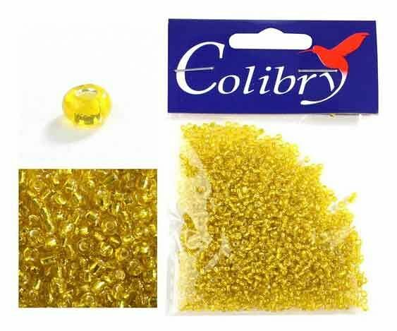 Бисер размер 10 золотой ТМ Colibry (Колибри)
