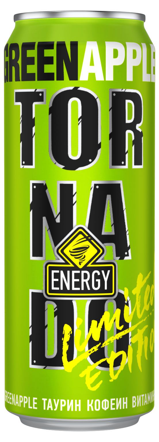 

Напиток Tornado Energy Green Apple энергетический, 450 мл