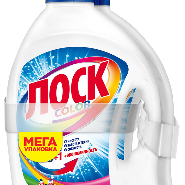  Гель для стирки Losk Color, 2 шт по 1,95 л