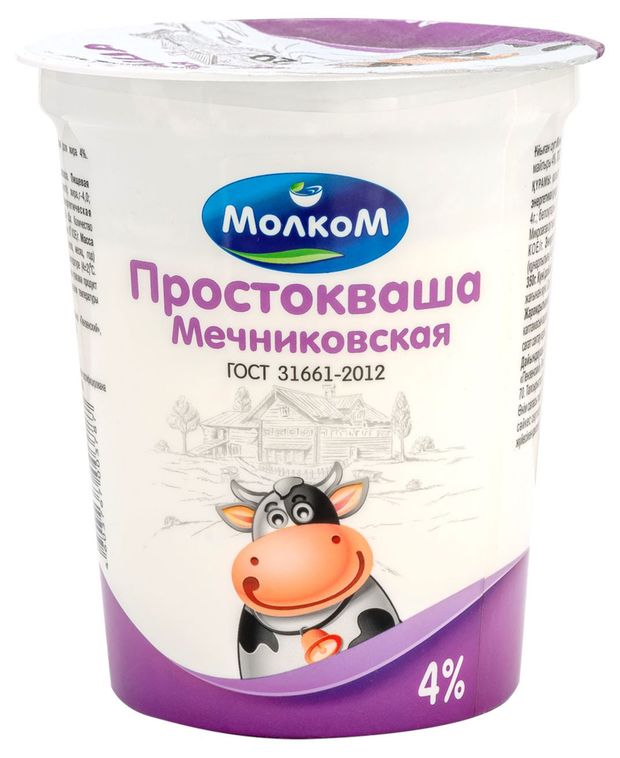 

Простокваша МолкоМ 4%