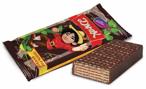 Конфеты вафельные Konti Джек Шоколадные истории, вес