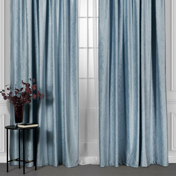 Штора на ленте Daily by T Венуа, 200х270 см, полиэстер, голубой 1 шт