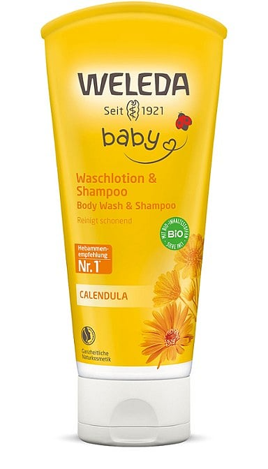 

Weleda Baby Шампунь-гель детский с календулой для волос и тела 200 мл