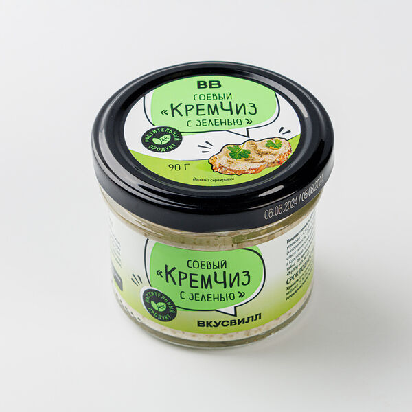 Соевый крем-чиз с зеленью ВкусВилл