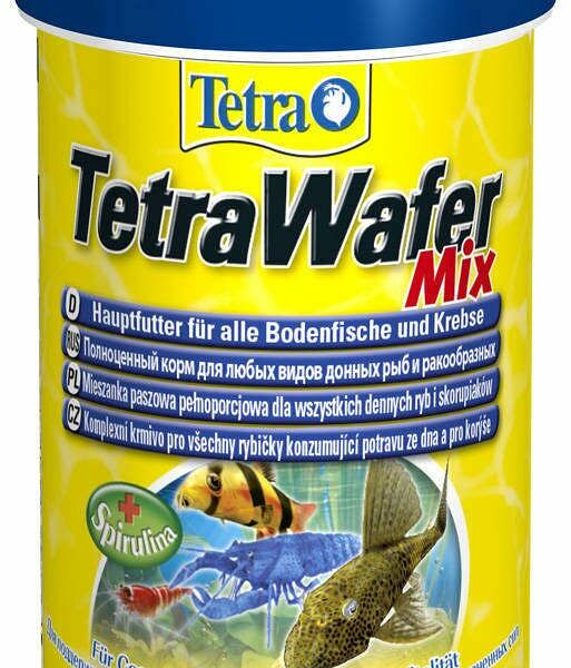 Корм для всех донных рыб Tetra Wafer Mix с добавлением креветок 64 г
