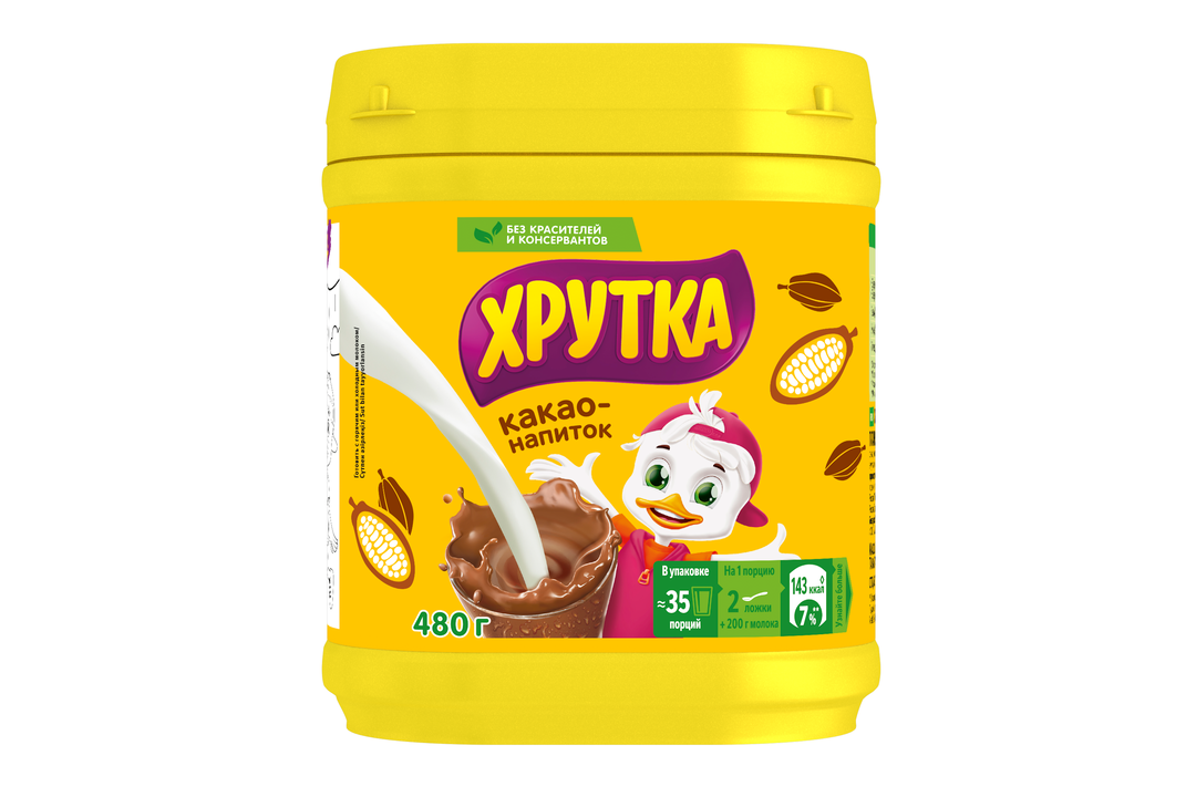 

Какао Хрутка банка 480 г