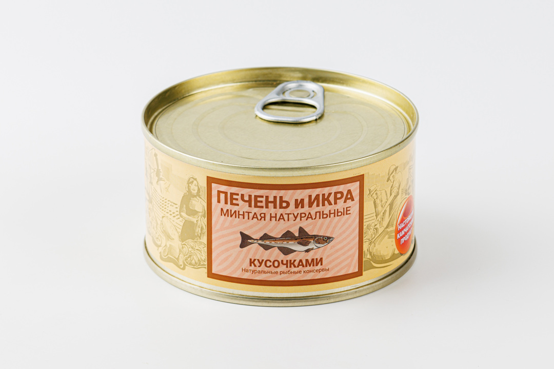 

Печень и икра минтая Камчаттралфлот натуральные кусочками 185 г