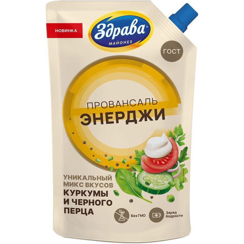 

Майонез Здрава Провансаль Энерджи 51% 400 мл