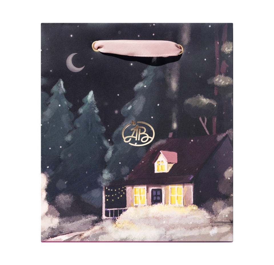 

Пакет подарочный Азбука вкуса Домик в лесу 15х17х10 см