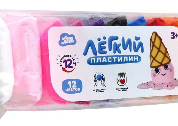 Легкий пластилин Лепи легко 12 цветов C183Y