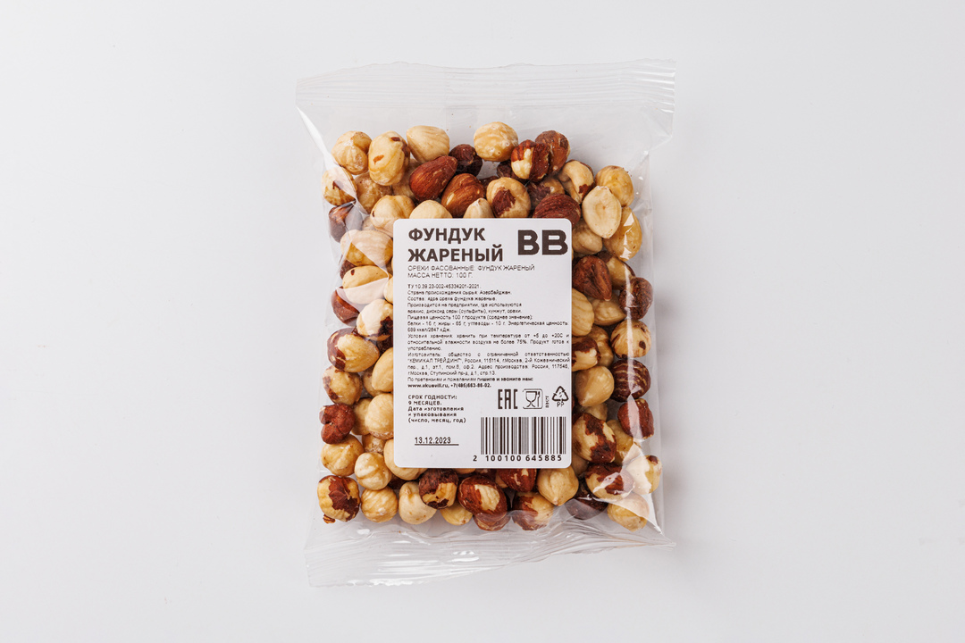 

Фундук жареный, 100 г