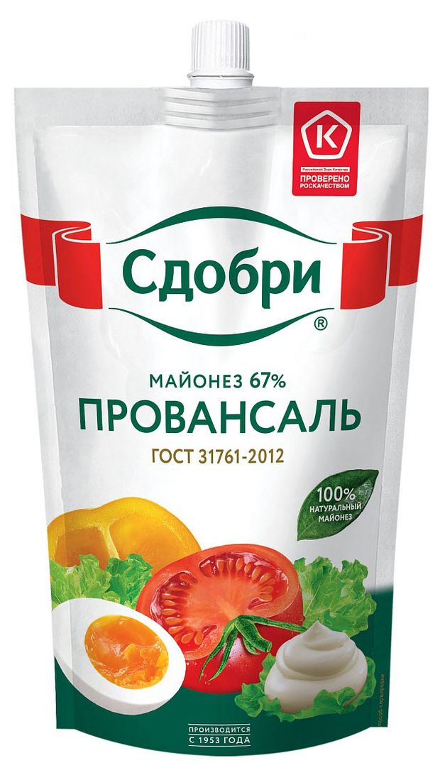 

Майонез Сдобри Провансаль 67% 350 г