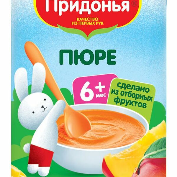 Пюре детское Сады Придонья манго с 6 месяцев, 125г