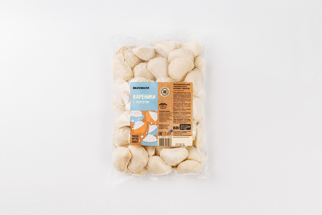 

Вареники с творогом 1 кг