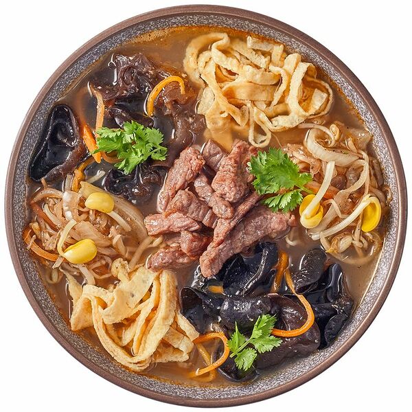 Суп с говядиной древесными грибами и ростками бобов Перекрёсток Select 320 г