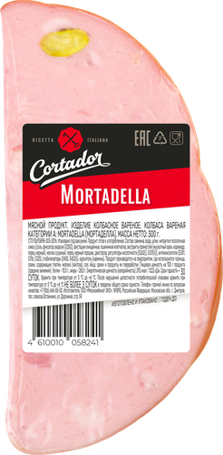 

Колбаса Cortador Mortadella варёная категории А 300 г