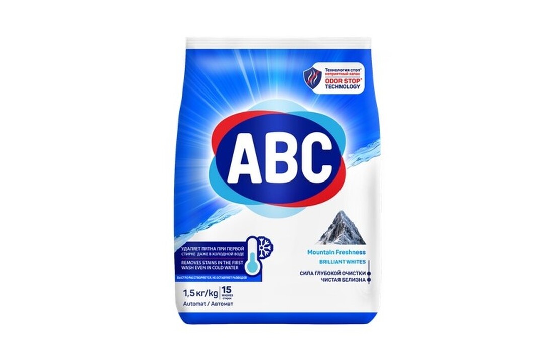 

Стиральный порошок ABC Горная свежесть 1500 г