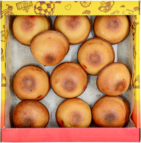 

Печенье Руслада Пончик домашний с начинкой клубника нано-лоток 280 г