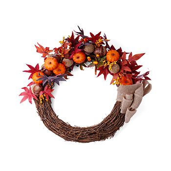 

Венок декоративный Carolon Краски осени 35 см
