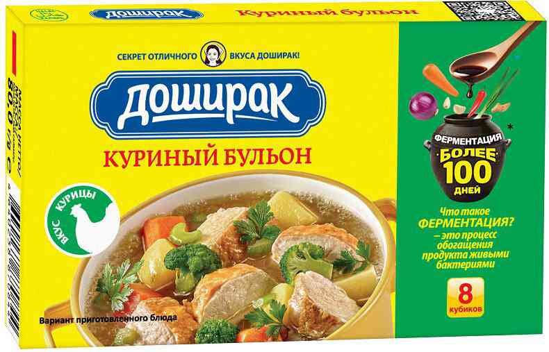 

Бульон Доширак Куриный кубики 80 г