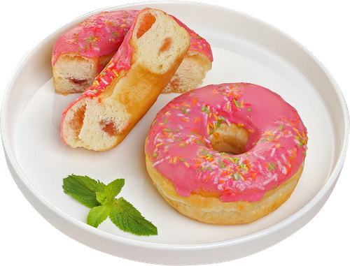 Донат Лента Fresh с клубничным кремом 65 г