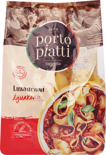 Макароны Porto Piatti Лумакони группа А высший сорт 400 г